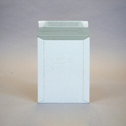 White Rigid Mailer for postcards an